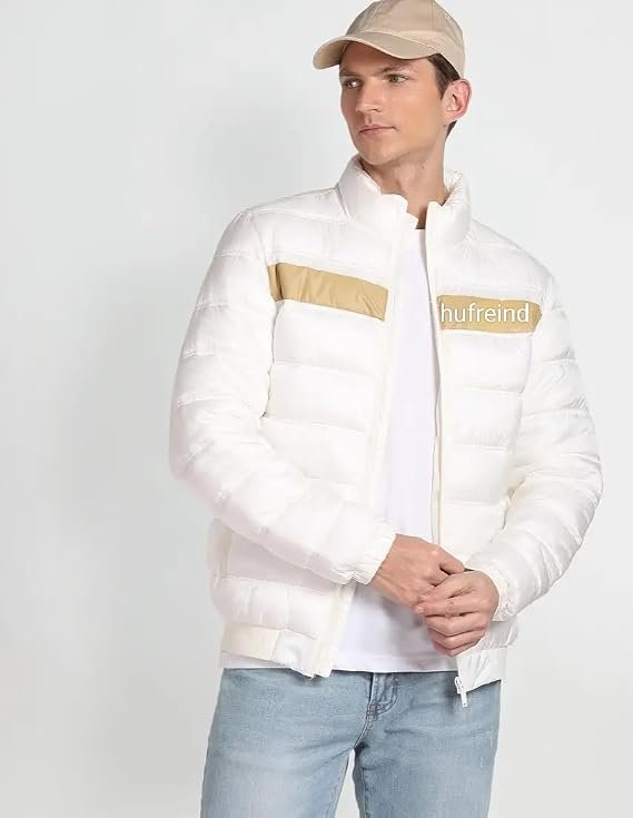 Men's Puffer triple lair Jacket, Polyester, enough warm