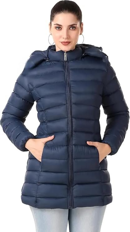 Women's Quilted Puffer Jacket, Lightweight and Comfortable for Daily Use