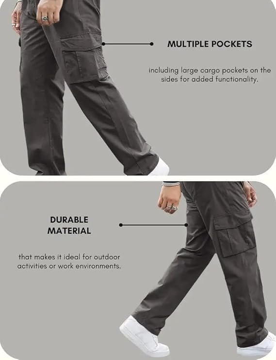Hufreind MENS premium cargo in black | comfertable and stylish