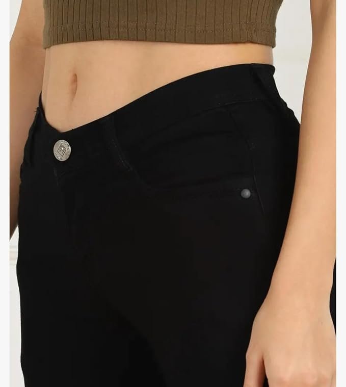 Women's Premium High-Rise Stretch Denim Jeans - Stylish, Comfortable & Durable - Perfect for Everyday and Casual Wear